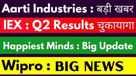 Aarti Industries Share Latest News Iex Share Target Happiest Minds