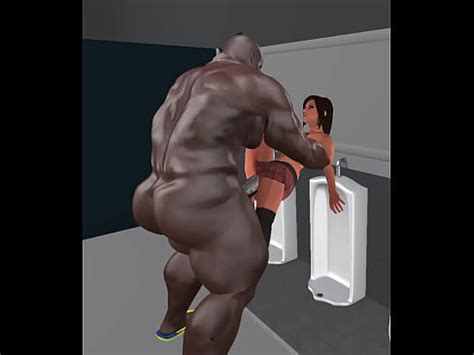Gym Secretary Follows Huge Black Bull To Locker Room XVIDEOS