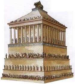 A Drawing Of The Parthenon In Ancient Greek Architecture With Statues