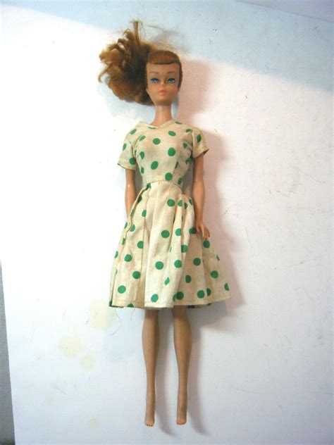 Vintage Brunette Ponytail Midge Barbie Doll Nail Polish Japan