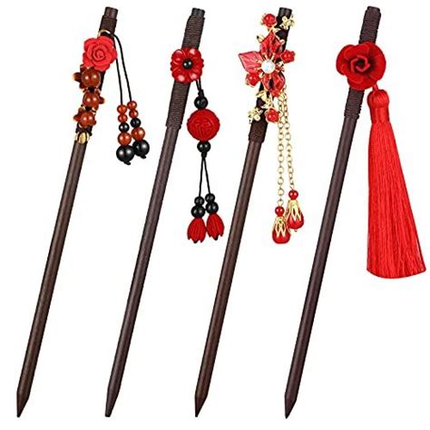 Waydress Pieces Retro Wooden Hairpin Japanese Chinese Hair Stick