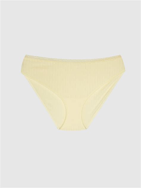 SARI Dantel Detaylı Bikini Külot S CH Z FDQ LCW