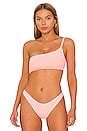 Lspace Axel Bikini Top In Crystal Pink Lemon Drop Revolve