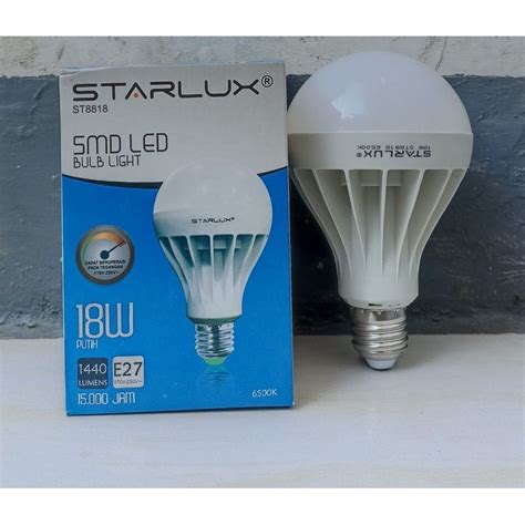 Jual Lampu Bohlam Led Starlux Bulat 18 Watt Shopee Indonesia