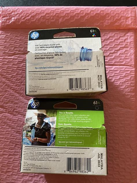 Hp Xl Black Tri Color Ink Cartridge Set Cr Bn Ch Wn Ch Wn Oem