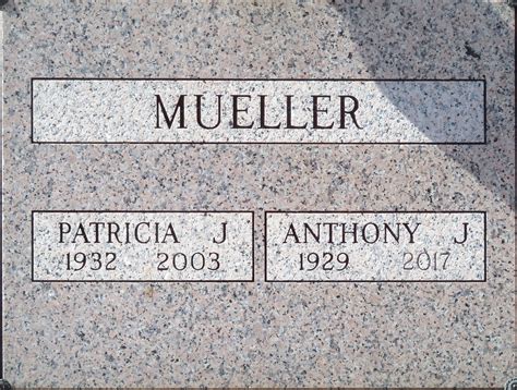 Patricia J Dominiczak Mueller (1932-2003) - Find a Grave Memorial