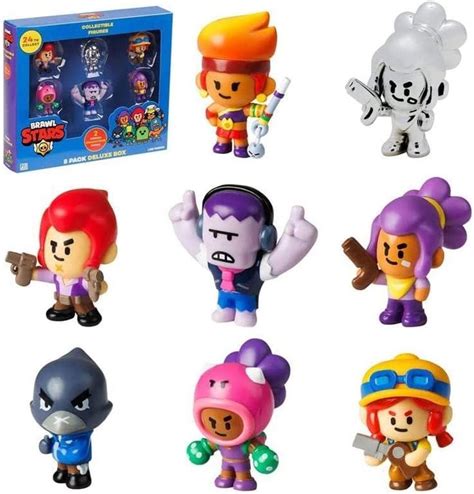 Brawl Stars Zestaw Figurek 8 Pack Deluxe Srebrna Shelly 70028 PMI