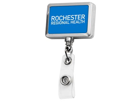 Bh18ch Chrome Jumbo Rectangle Badge Reel Devara