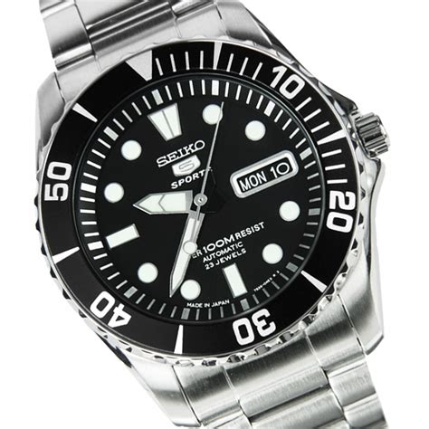 Seiko Sports Snzf Snzf J Japan Sea Urchin Black Dial Chronospride