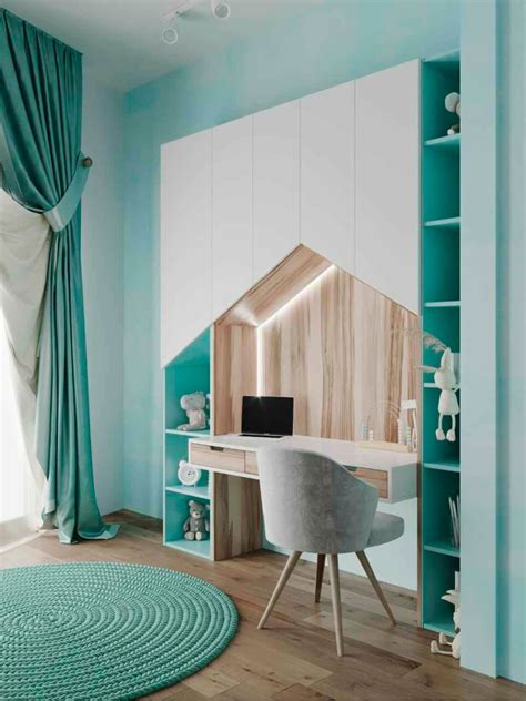 Бирюзовая мебель в детскую спальню девочки от фабрики Mamka™