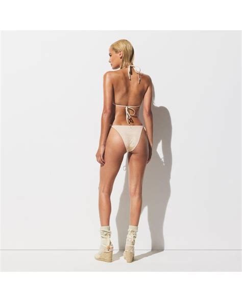 Skims Triangle Bikini Top In White Lyst