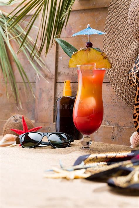 Sex On The Beach Cocktail Stock Image Image Of Shiny