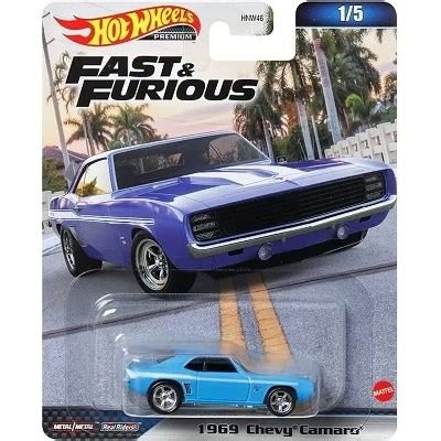 AUTÍČKO HOT WHEELS PREMIUM HKD24 FAST FURIOUS RYCHLE A ZBĚSILE CHEVROLET CAMARO 1969 HOT WHEELS