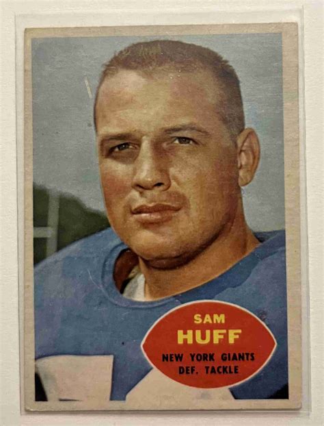 Sportlots Auctions 1960 Topps Sam Huff Card