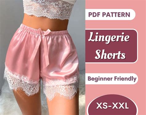 Lingerie Shorts Sewing Pattern XS XXXL Sewing Pattern PDF Beginner