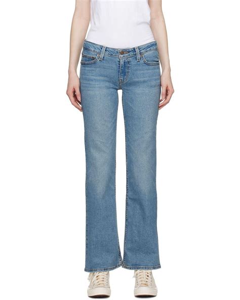 Levis Blue Superlow Bootcut Jeans Lyst