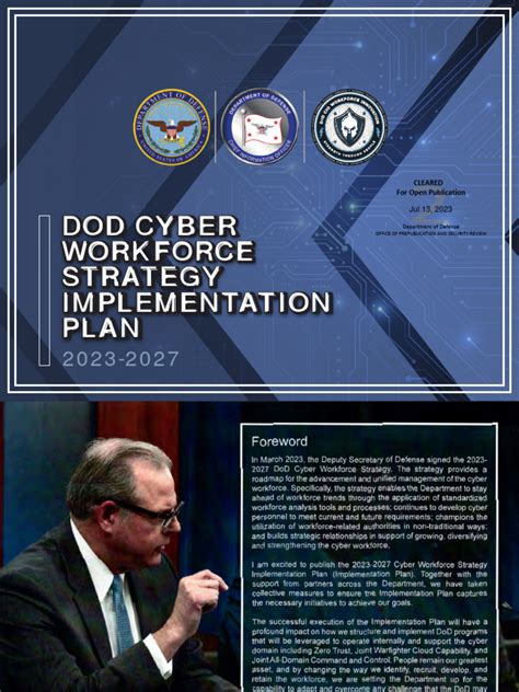 2023 2027 Dod Cyber Workforce Strategy Implementation Plan Pdf