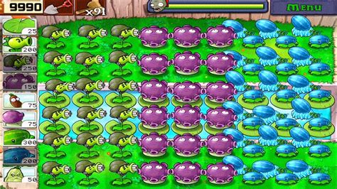 Plants Vs Zombies Gatling Pea Gloom Shroom Winter Melon Vs