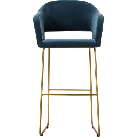 Барное кресло R-Home Oscar Diag blue/Линк золото 410218161h_Diag blue ...