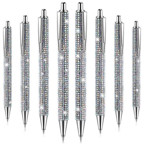 Pcs Cute Pen Bling Diamond Pens Christmas Rhinestones Gift Metal