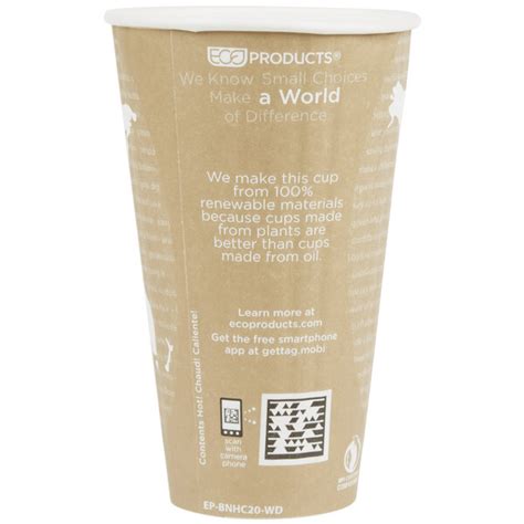 Eco Products EP BNHC WD World Art Oz Insulated Hot Cup Case