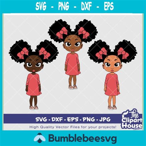 Afro Puff Girl Digital Svg Dxf Eps Png Melanin Peekaboo Girl Afro