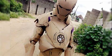 Iron Man Fan Makes Impressively Accurate Suit Out Of Cardboard