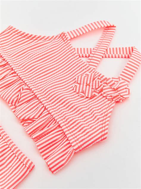 LCW Kids Ensemble Bikini Rayé pour Filles S5EH50Z1 CS2 LC Waikiki