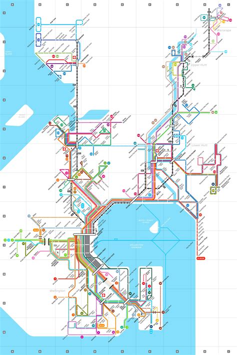 Wellington transport map - Ontheworldmap.com