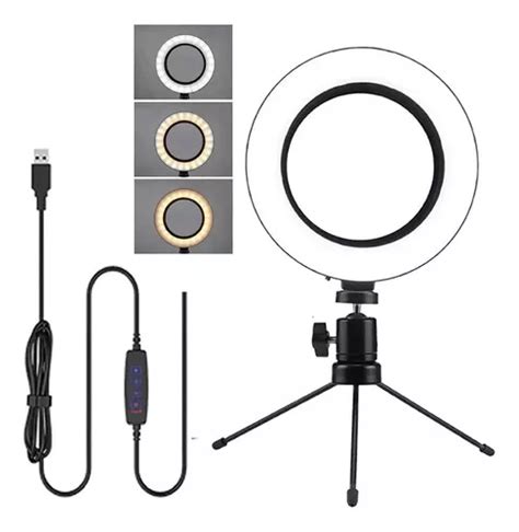 Ring Light Trip Mesa Iluminador Luz De Led Live Selfie Make Mercadolivre