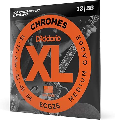 D Addario ECG26 Juego de cuerdas para guitarra eléctrica de cromo