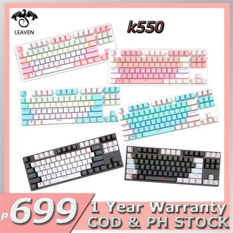 K Key RGB Mechanical Hot Swappable Keyboard S Wired Combo RGB Gaming Office PC Computer