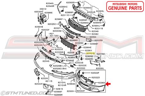 STM: OEM MITSUBISHI EVO 8/9/X BUMPER RETAINING CLIP | EVOLUTION VIII-IX ...
