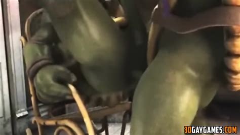 3D Gay Ninja Turtles Fucking Missionary Style