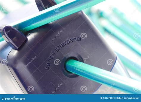 Helix Desktop Pencil Sharpener Stock Image Image Of Closeup