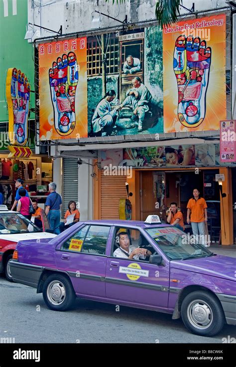 Jalan Bukit Bintang Road Taxi Cab Sign Bao Jian Foot Reflexology