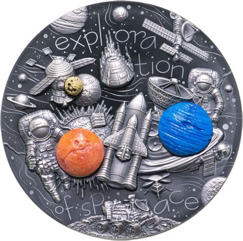 Камерун 3000 франков 2022 "Исследование космоса" в футляре, с ...