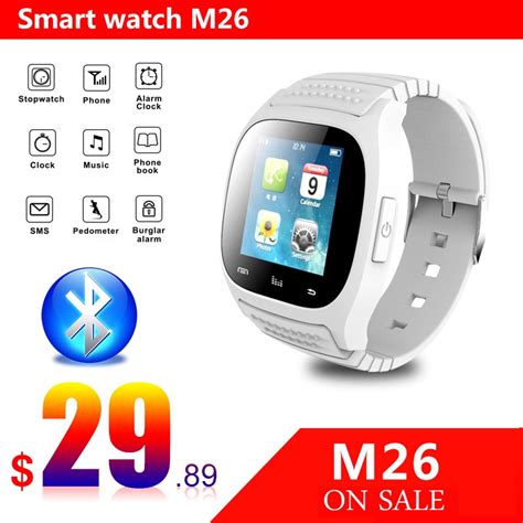 2014 New 3 Colors M26 Smartwatch Touch Screen Bluetooth Wristwatch For