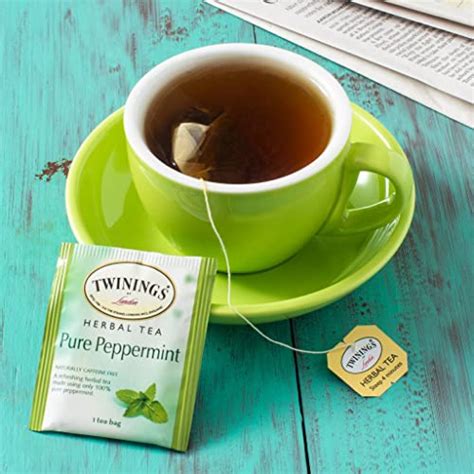 Twinings Tea Pure Peppermint Herbal Tea, Calm and