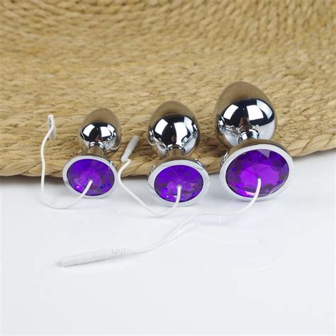 Large Jeweled Butt Plug Electric Shock Anal Vaginal Plug Etsy