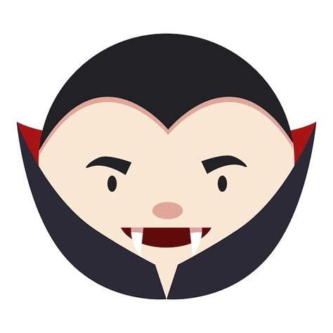 Premium Vector Cute Little Dracula Smiling Showing Fangs Wearing
