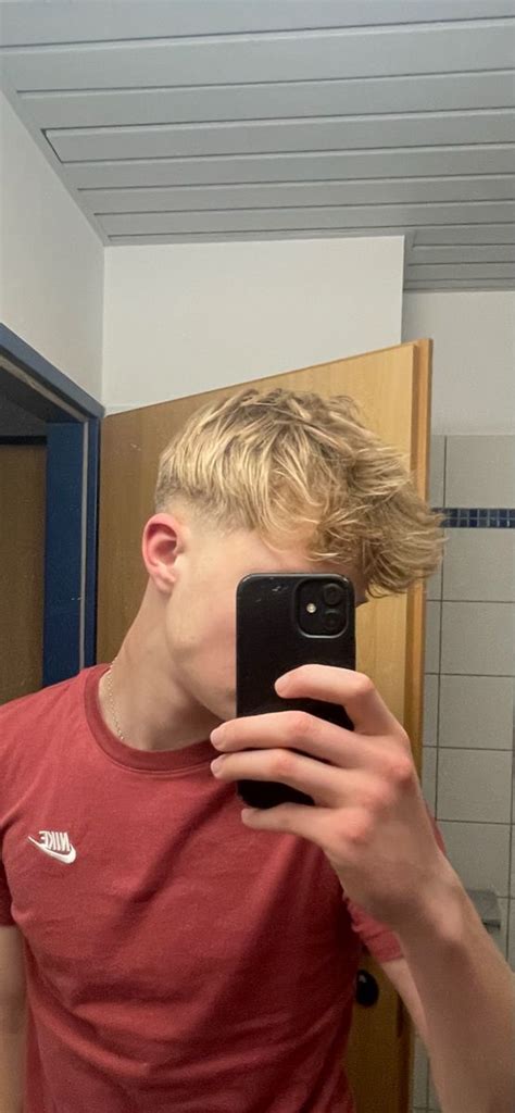 Taper Fade Straight Blonde Hair Taper Fade Haircut Blonde Hair Boy