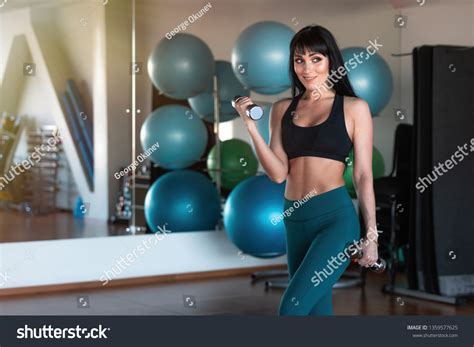 Sport Brunette Sexy Fitness Girl Perfect Stock Photo 1359577625 Shutterstock