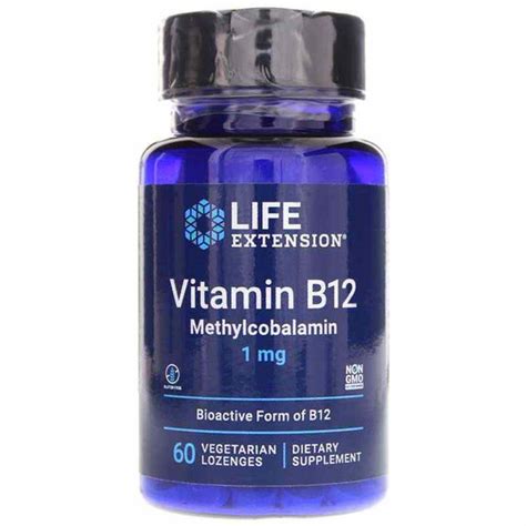 Vitamin B12 Methylcobalamin 1 Mg Life Extension