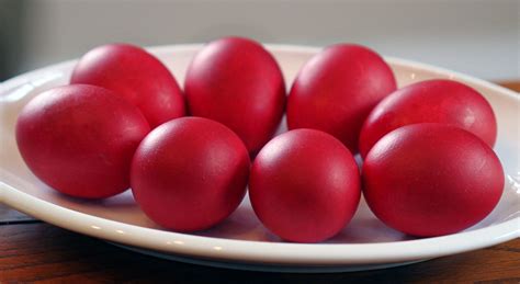 Red Eggs Recipe Michael Psilakis Eggs Greek Easter