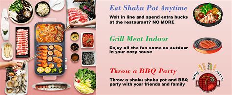 Amazon Topwit Hot Pot Electric With Grill In Indoor Non Stick