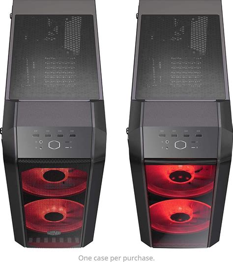 Cooler Master MasterCase H500 ATX Mid-Tower, tempered glass panel, two ...