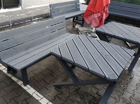 Стол, скамейка из террасной доски для сети АЗС - БУДИДЕЯ Киев