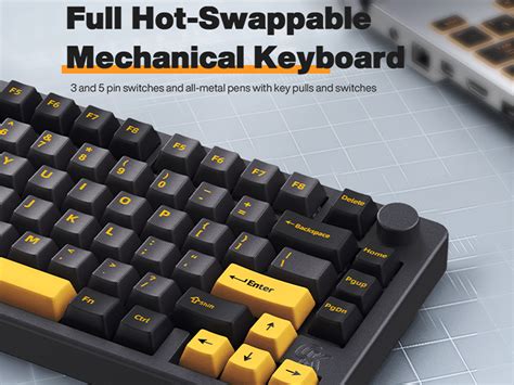 Amazon Gk Gamakay Tk Pro Aluminum Alloy Mechanical Keyboard Gasket Mounted Hot Swappable
