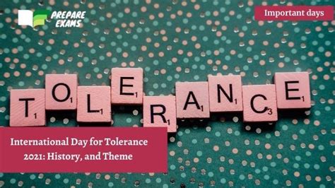 International Day For Tolerance 2022 History Significance And Theme